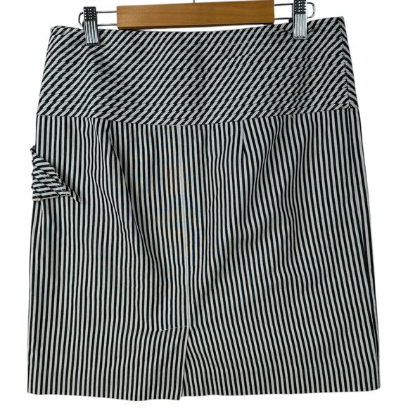 Anthropologie Taikonhu Yellow Cat Mini Pencil Mini Skirt Size 4 Bow Academia - Picture 2 of 6